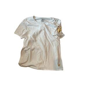 True Religion White  w Gold  T-Shirt Mens M